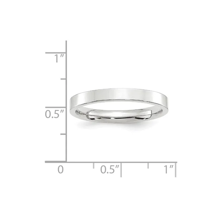 Rings Goldia Solid 14K White Gold 3mm Standard Flat Comfort Fit MensWomens Wedding Band Ring Size 135 Rings Goldia Solid 14K White Gold 3mm Standard Flat Comfort Fit MensWomens Wedding Band Ring Size 135