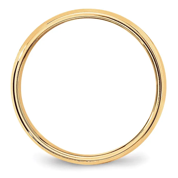 Rings Goldia Solid 14K Yellow Gold 6mm Light Weight Milgrain Half Round MensWomens Wedding Band Ring Size 105 Rings Goldia Solid 14K Yellow Gold 6mm Light Weight Milgrain Half Round MensWomens Wedding Band Ring Size 105