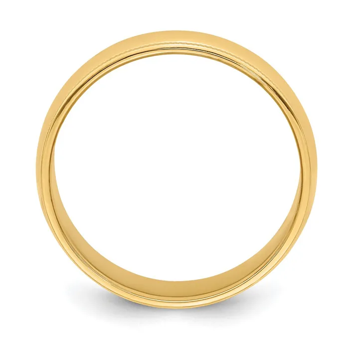 Rings Goldia Solid 18K Yellow Gold 6mm Milgrain Half Round MensWomens Wedding Band Ring Size 13 Rings Goldia Solid 18K Yellow Gold 6mm Milgrain Half Round MensWomens Wedding Band Ring Size 13