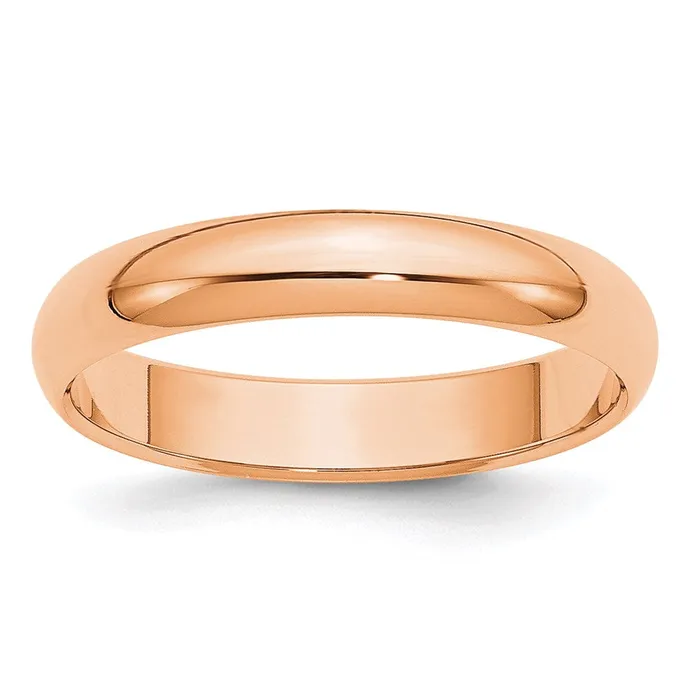 Rings Goldia Solid 18K Yellow Gold Rose Gold 4mm Half Round MensWomens Wedding Band Ring Size 13 Rings Goldia Solid 18K Yellow Gold Rose Gold 4mm Half Round MensWomens Wedding Band Ring Size 13