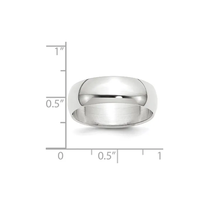 Rings Goldia Solid 18K Yellow Gold White Gold 7mm HalfRound MensWomens Wedding Band Ring Size 5 Rings Goldia Solid 18K Yellow Gold White Gold 7mm HalfRound MensWomens Wedding Band Ring Size 5
