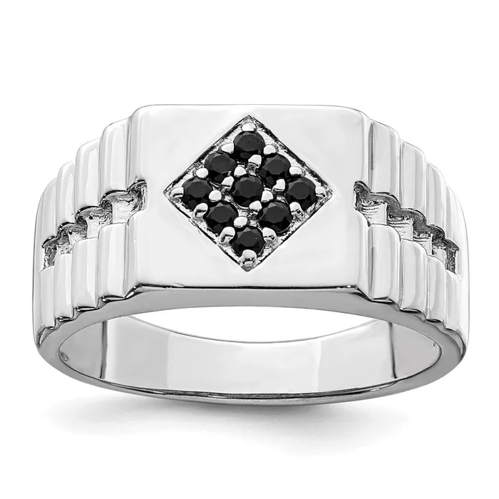 Rings Goldia Sterling Silver Mens Onyx Ring