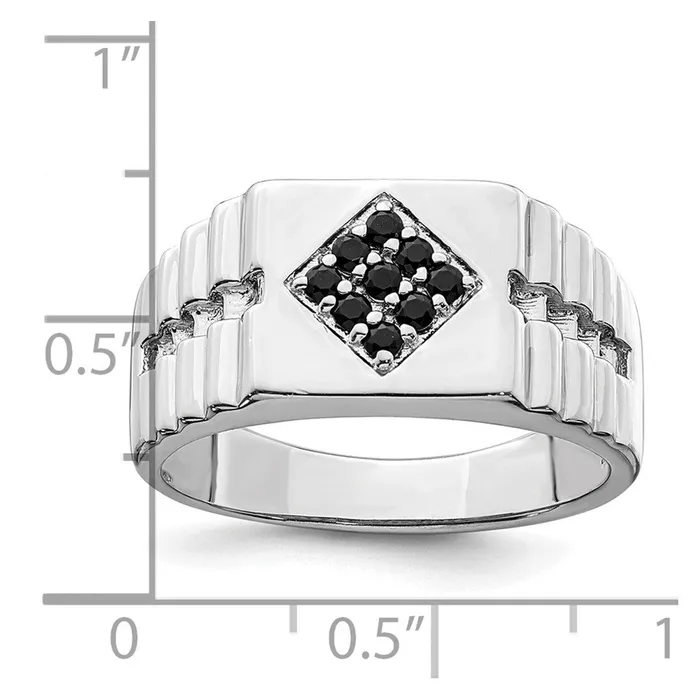 Rings Goldia Sterling Silver Mens Onyx Ring