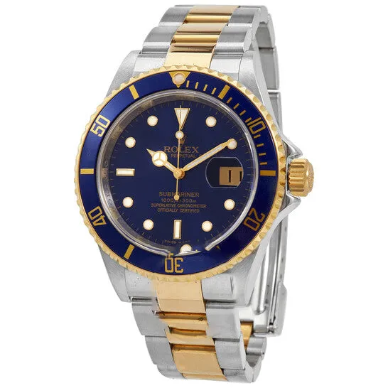Rings Original Preowned Rolex Submariner Blue Dial TwoTone Mens Watch 16613BLSO JMS always Rings Original Preowned Rolex Submariner Blue Dial TwoTone Mens Watch 16613BLSO JMS always