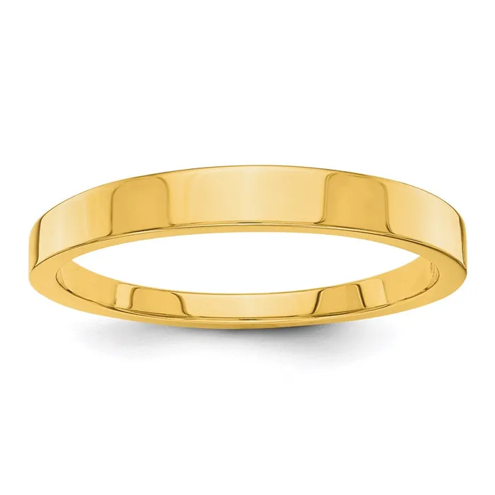Solid 10K Yellow Gold 3mm Tapered Polished MensWomens Wedding Band Ring Size 65 Goldia Rings Solid 10K Yellow Gold 3mm Tapered Polished MensWomens Wedding Band Ring Size 65 Goldia Rings