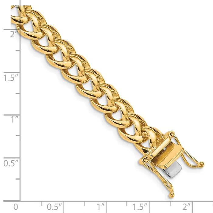 Solid 14K Yellow Gold 22 inch 86mm Hand Polished Fancy Link with Box Catch Clasp Chain Necklace MDS Necklaces Solid 14K Yellow Gold 22 inch 86mm Hand Polished Fancy Link with Box Catch Clasp Chain Necklace MDS Necklaces