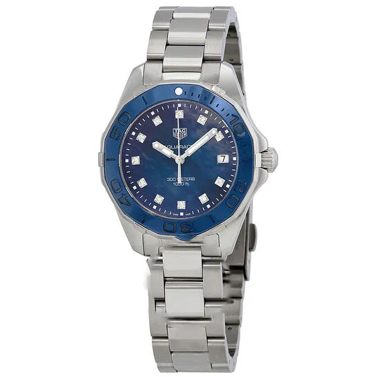 Watches JMS always Original Tag Heuer Aquaracer Blue Mother of Pearl Diamond Dial Ladies Watch WAY131LBA0748 Watches JMS always Original Tag Heuer Aquaracer Blue Mother of Pearl Diamond Dial Ladies Watch WAY131LBA0748
