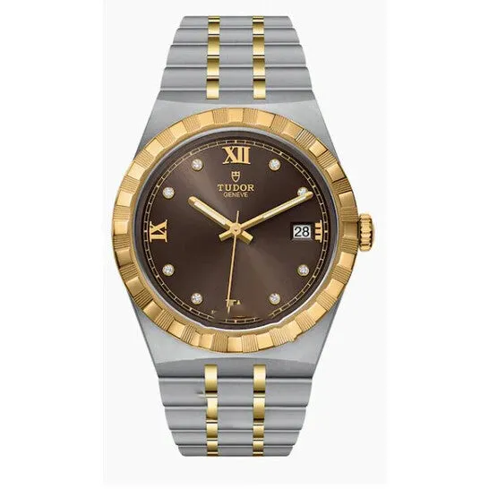 Watches JMS always Original Tudor Automatic Diamond Brown Dial Watch M285030008 Watches JMS always Original Tudor Automatic Diamond Brown Dial Watch M285030008