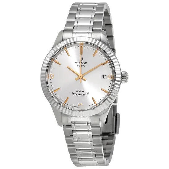 Watches JMS always Original Tudor Automatic Diamond Silver Dial Ladies Watch M123100011 Watches JMS always Original Tudor Automatic Diamond Silver Dial Ladies Watch M123100011