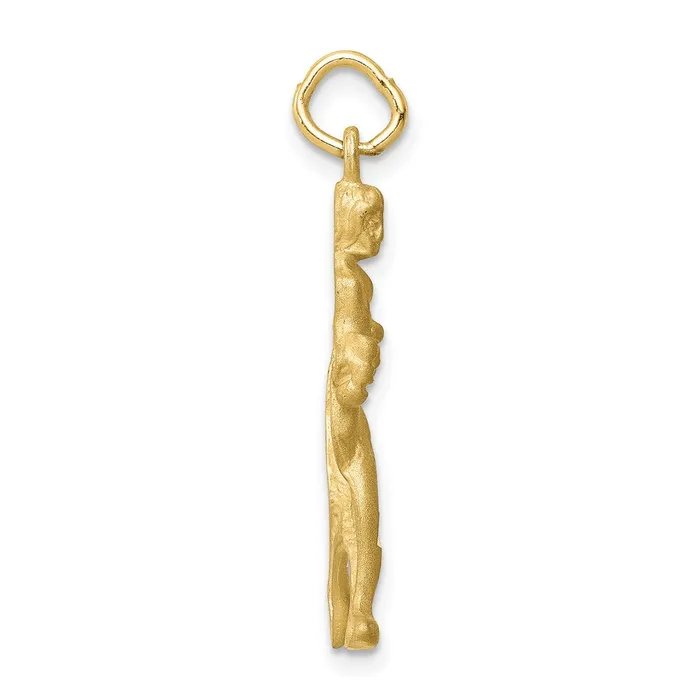 10k Solid Runner Charm TreasureFineJewelers Charm Necklaces
