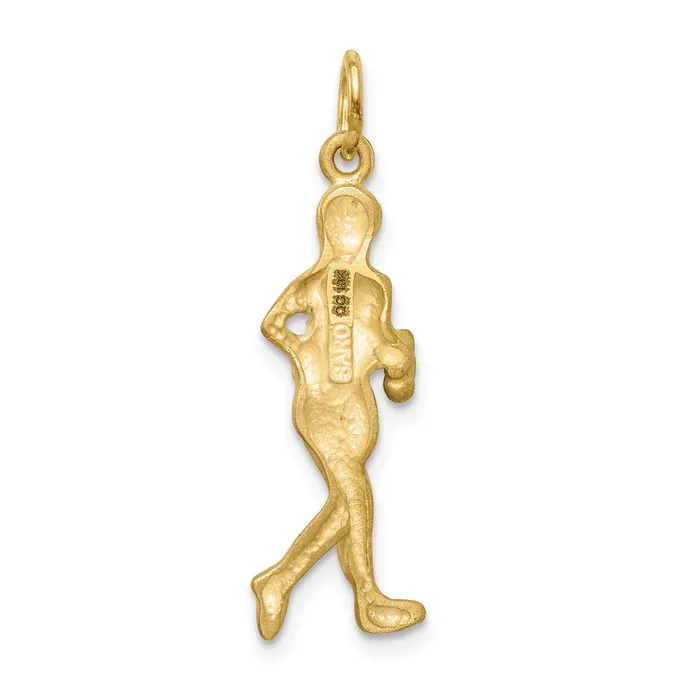 10k Solid Runner Charm TreasureFineJewelers Charm Necklaces