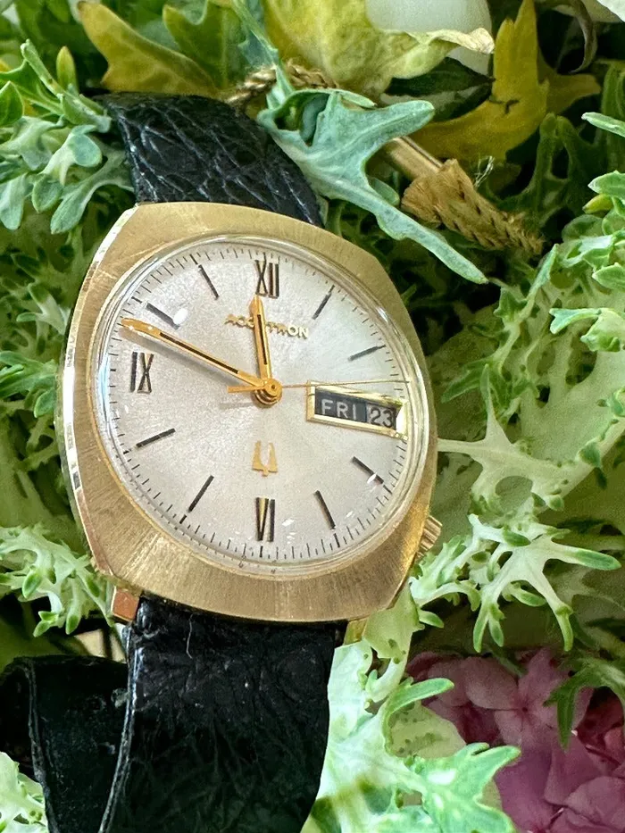 14 Karat Gold Accutron by Boluva 53400053 ONeills Estate Jewelry PreStyled Sets 14 Karat Gold Accutron by Boluva 53400053 ONeills Estate Jewelry PreStyled Sets