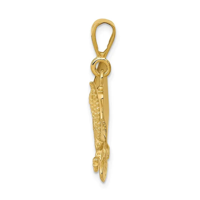 14k Eagle Charm TreasureFineJewelers Charm Necklaces
