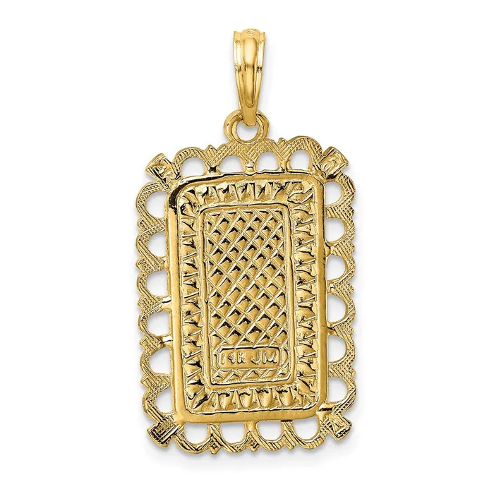 14K Hearts w Ace Playing Cards Charm TreasureFineJewelers Charm Necklaces