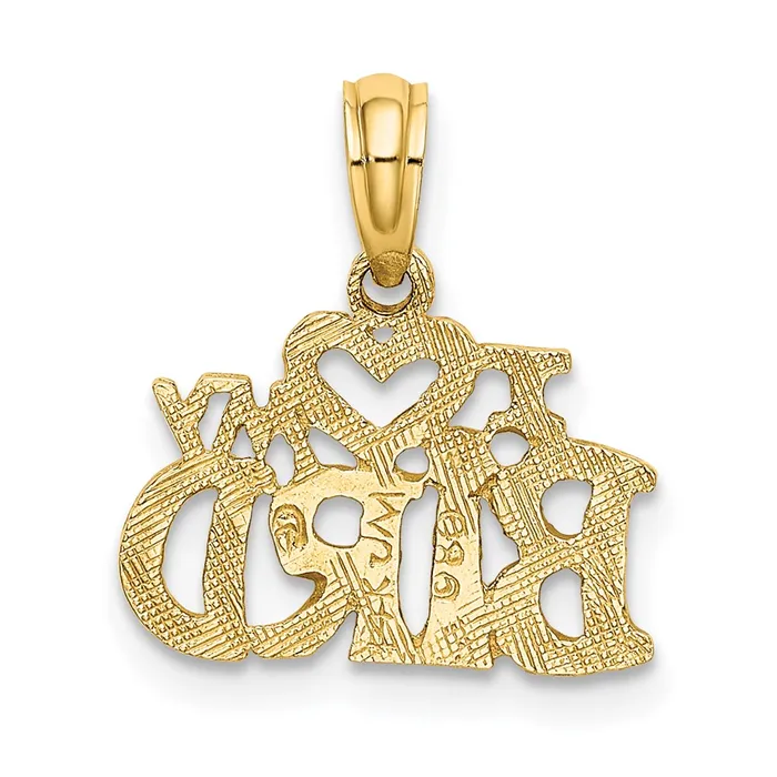 14K I HEART MY BIRD Charm TreasureFineJewelers Charm Necklaces