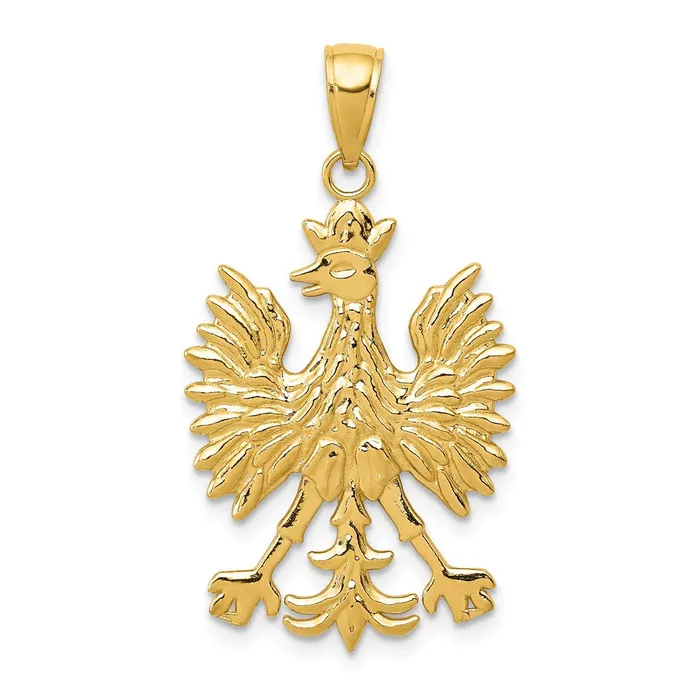 14k Phoenix Mythological Bird Charm TreasureFineJewelers Charm Necklaces 14k Phoenix Mythological Bird Charm TreasureFineJewelers Charm Necklaces