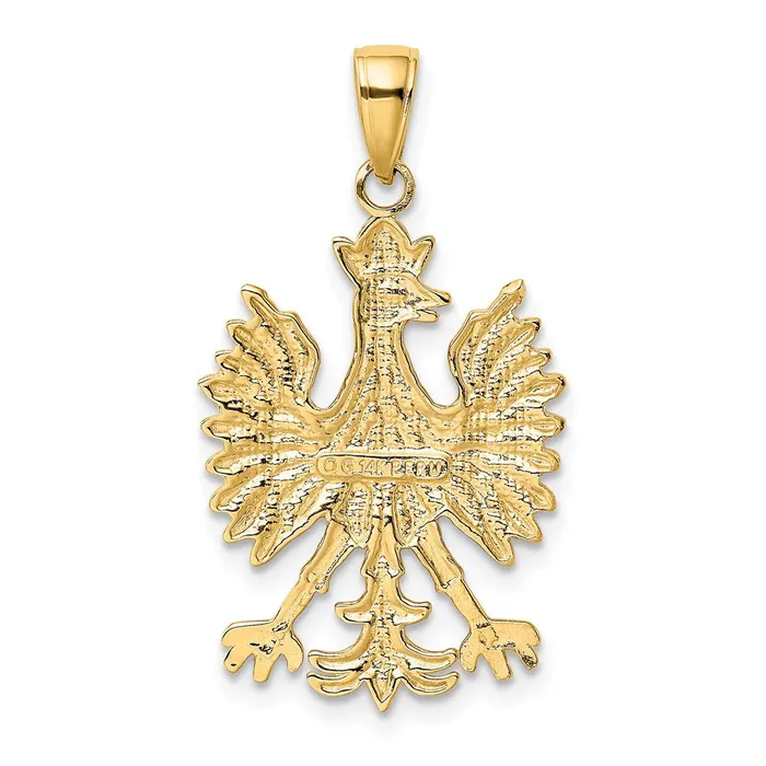 14k Phoenix Mythological Bird Charm TreasureFineJewelers Charm Necklaces