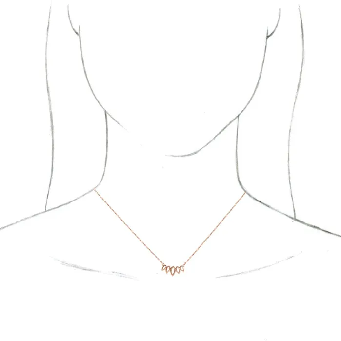 14K Rose Gold Leaf 1618 Necklace TreasureFineJewelers Necklaces