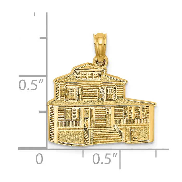 14K The MANSE BED and BREAKFAST CAPE MAY NJ Charm TreasureFineJewelers Charm Necklaces