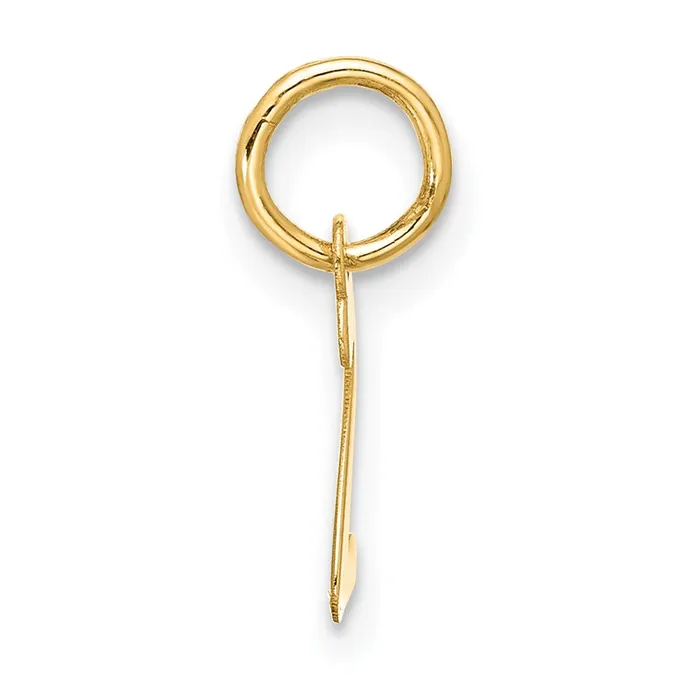 Charm Necklaces 10k Yellow Gold Small Script Initial Z Charm TreasureFineJewelers