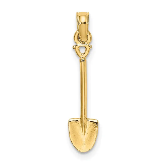 Charm Necklaces 14K 3D Polished Shovel Garden Tool Charm TreasureFineJewelers Charm Necklaces 14K 3D Polished Shovel Garden Tool Charm TreasureFineJewelers