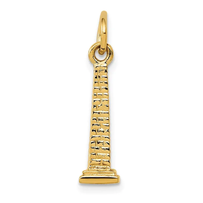 Charm Necklaces TreasureFineJewelers 14K 3D Washington Monument Charm