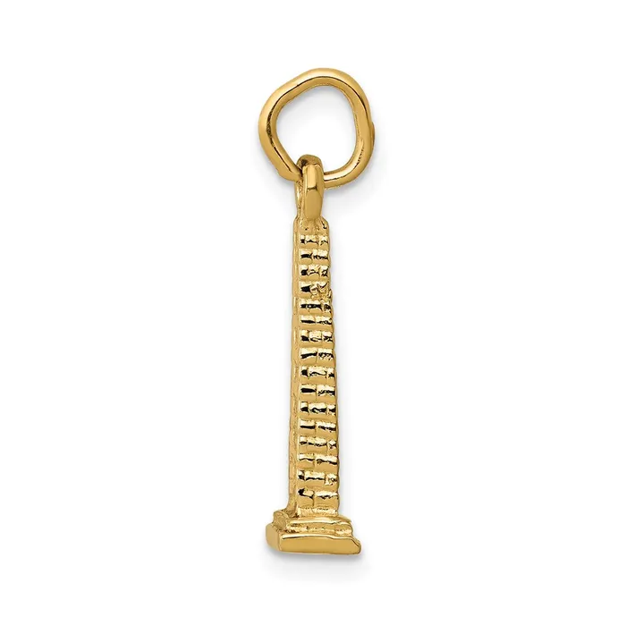 Charm Necklaces TreasureFineJewelers 14K 3D Washington Monument Charm