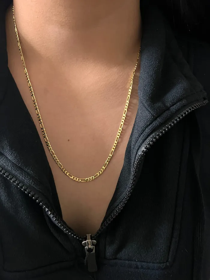 MP Jewelry Necklaces Thin Figaro Chain Necklace