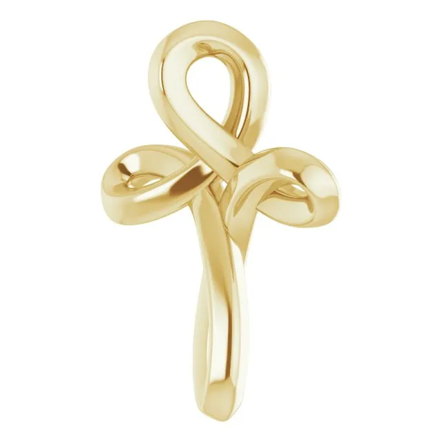 Necklaces 14K Yellow Gold 1335x1042 mm Youth Cross Pendant TreasureFineJewelers