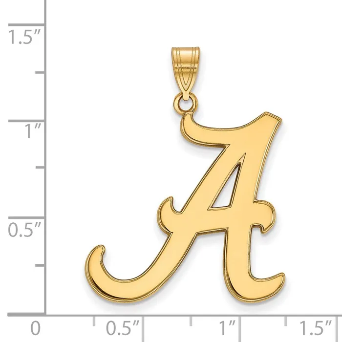 Necklaces TreasureFineJewelers 14k Gold University of Alabama XL Pendant