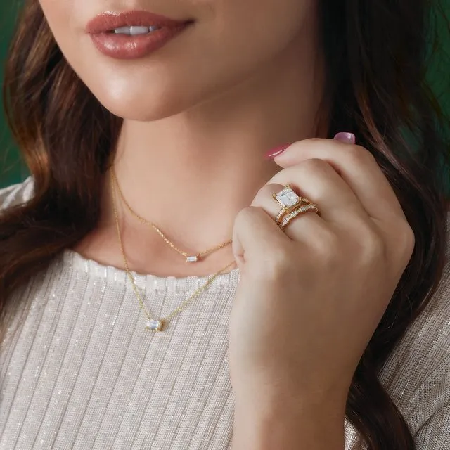 Necklaces TreasureFineJewelers 14K Yellow Gold Natural Sky Blue Topaz Solitaire 18 Necklace