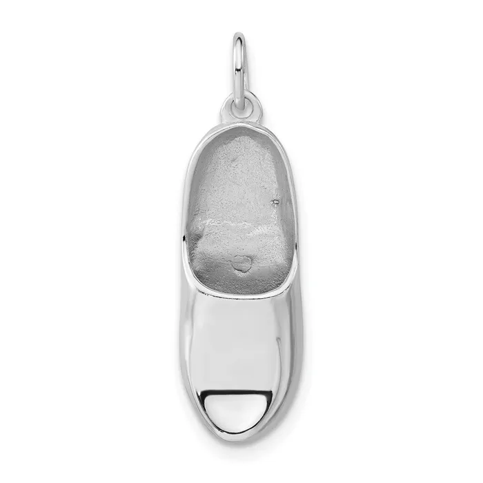 Necklaces TreasureFineJewelers Sterling Silver Wooden Shoe Pendant