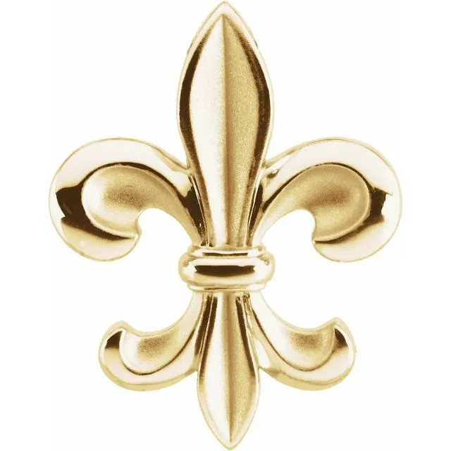PreStyled Sets TreasureFineJewelers 14K Yellow Gold Fleurdelis Pendant