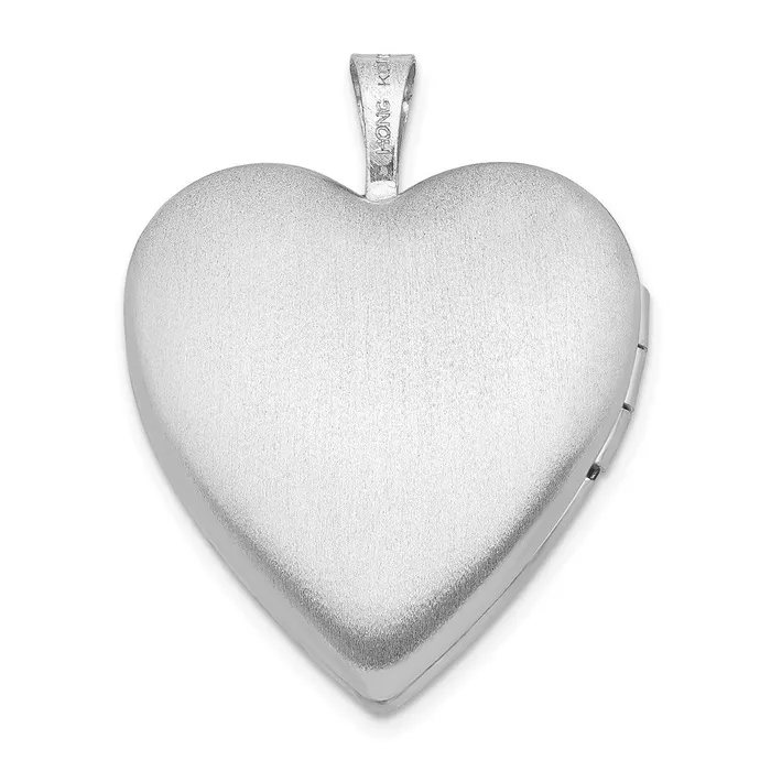 Rings TreasureFineJewelers Sterling Silver 20mm Pink Enamel Claddagh Heart Locket