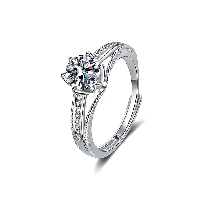 Rings Trendolla Jewelry Crown Marriage Proposal Moissanite Ring