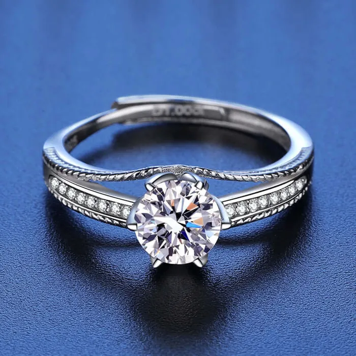 Rings Trendolla Jewelry Crown Marriage Proposal Moissanite Ring