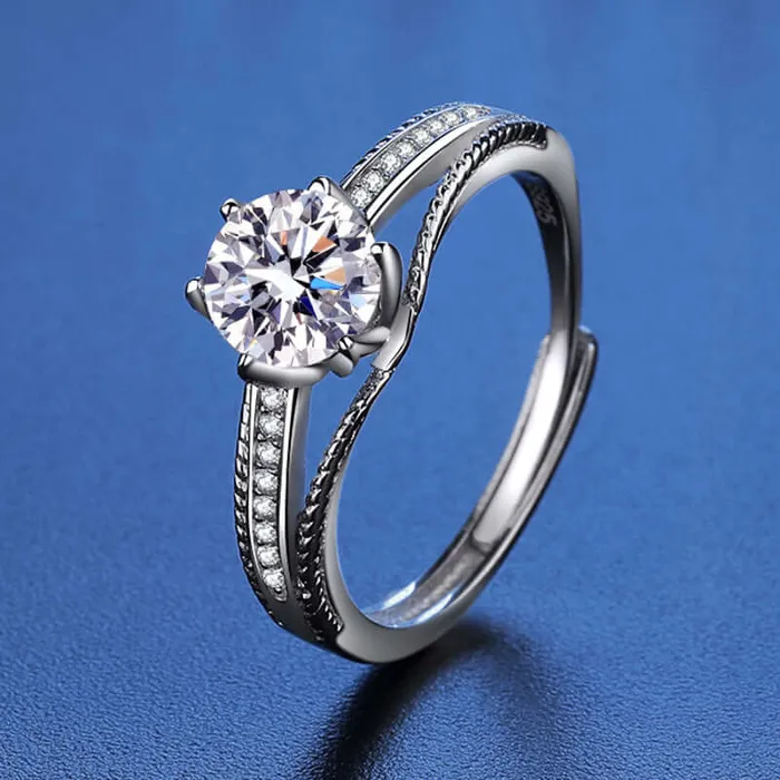 Rings Trendolla Jewelry Crown Marriage Proposal Moissanite Ring