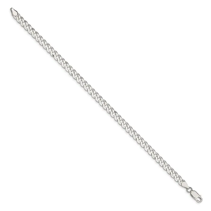 Sterling Silver 5mm Beveled Curb Chain TreasureFineJewelers Rings