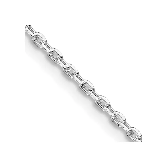 Sterling Silver Rhodiumplated 15mm Beveled Oval Cable Chain TreasureFineJewelers Rings Sterling Silver Rhodiumplated 15mm Beveled Oval Cable Chain TreasureFineJewelers Rings