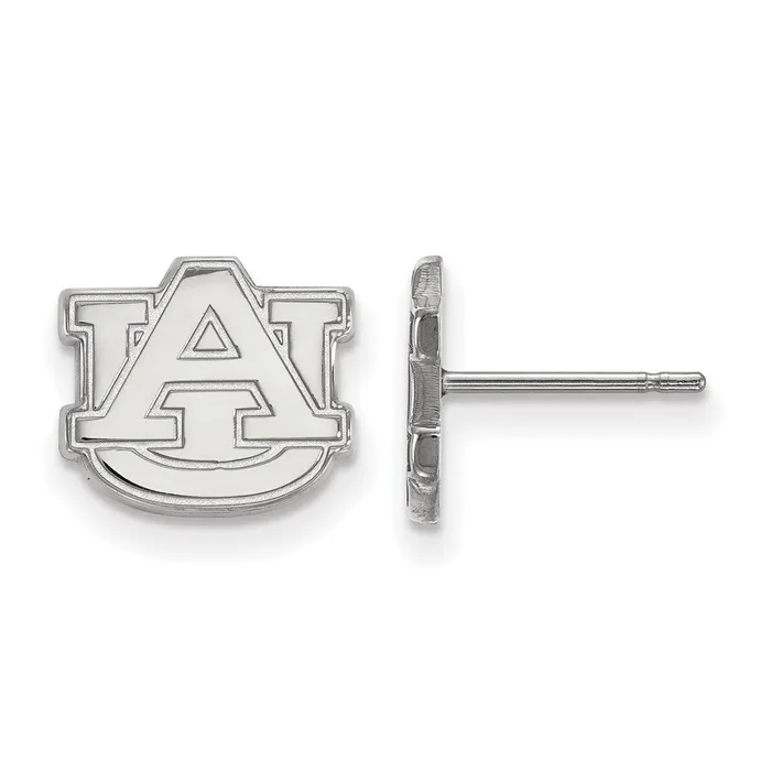 Sterling Silver Rhodiumplated Auburn University AU Extra Small Post Earrings TreasureFineJewelers Earrings Sterling Silver Rhodiumplated Auburn University AU Extra Small Post Earrings TreasureFineJewelers Earrings