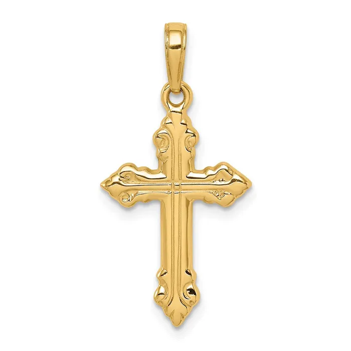 TreasureFineJewelers 14K Cross Pendant Necklaces