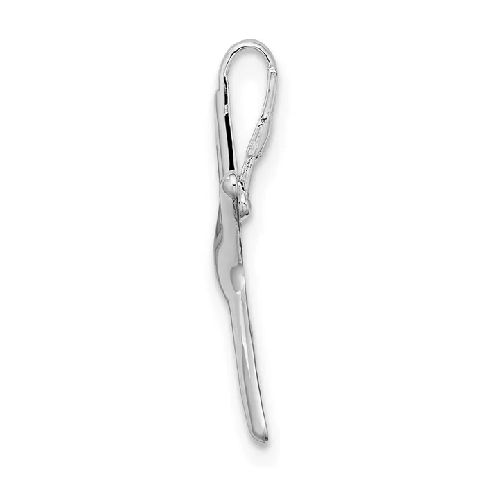 TreasureFineJewelers Rings Sterling Silver Polished Dancing Starfish Slide