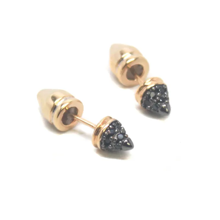 vendorunknown Earrings Pave Mini Spike Post Stud Earrings