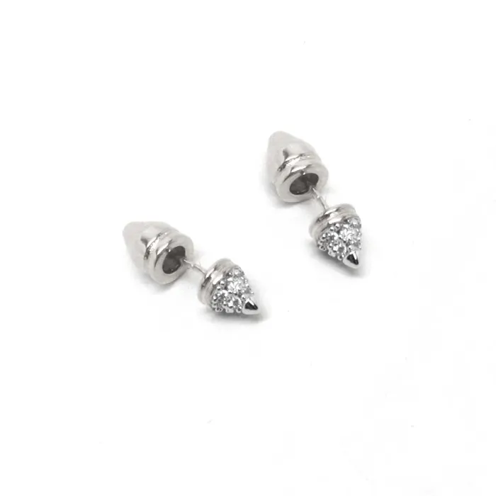 vendorunknown Earrings Pave Mini Spike Post Stud Earrings