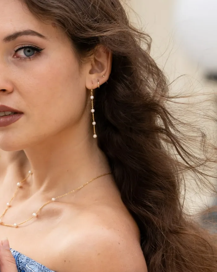 Earrings ERIJEWELRY Shidare drop earrings