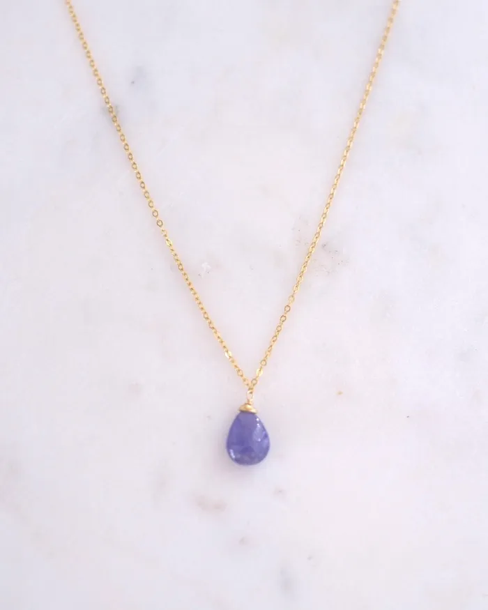 ERIJEWELRY Necklaces Tanzanite Drop Necklace