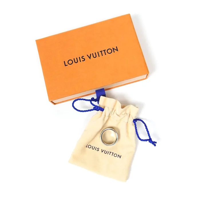 I Miss You MAN Rings Louis Vuitton Enamel Damier Band Ring