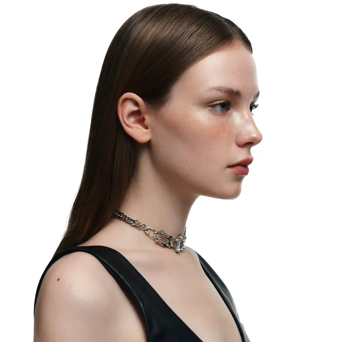 Necklaces Blackheadshop B Hours Rhinestone Necklace Necklaces Blackheadshop B Hours Rhinestone Necklace