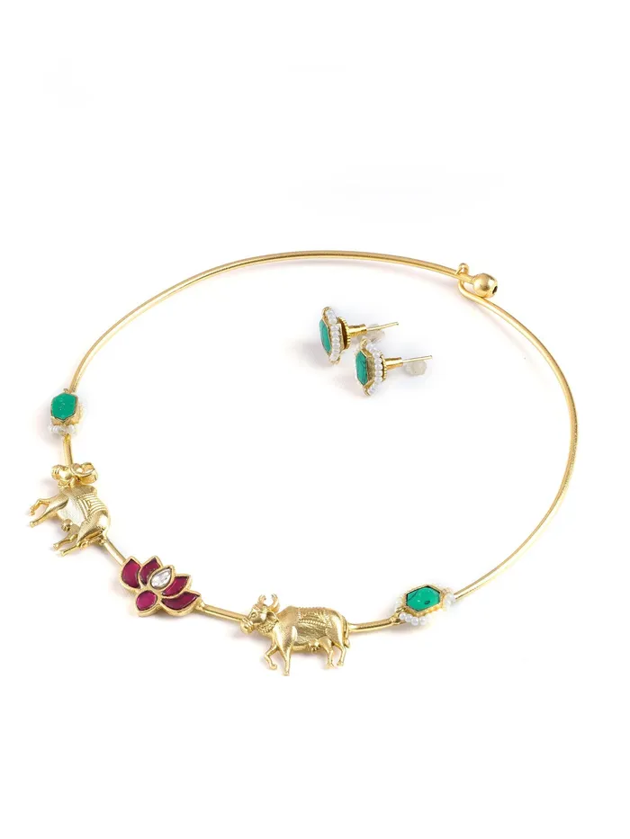 Necklaces Curio Cottage Prosperous Path Hasli Necklace Necklaces Curio Cottage Prosperous Path Hasli Necklace