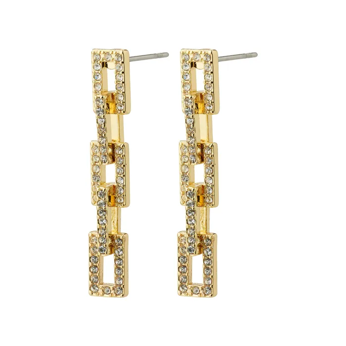 Pilgrim Earrings Coby Gold Plated Crystal Earrings